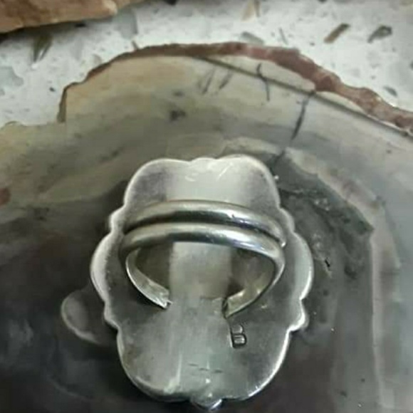 🚫SOLD🚫Vtg SS Navajo Turquoise Ring - Picture 4 of 5